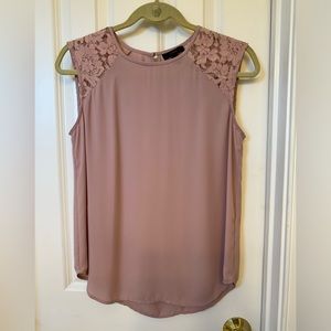 Blush Pink J. Crew Blouse Size 4 Lace Cap Sleeve